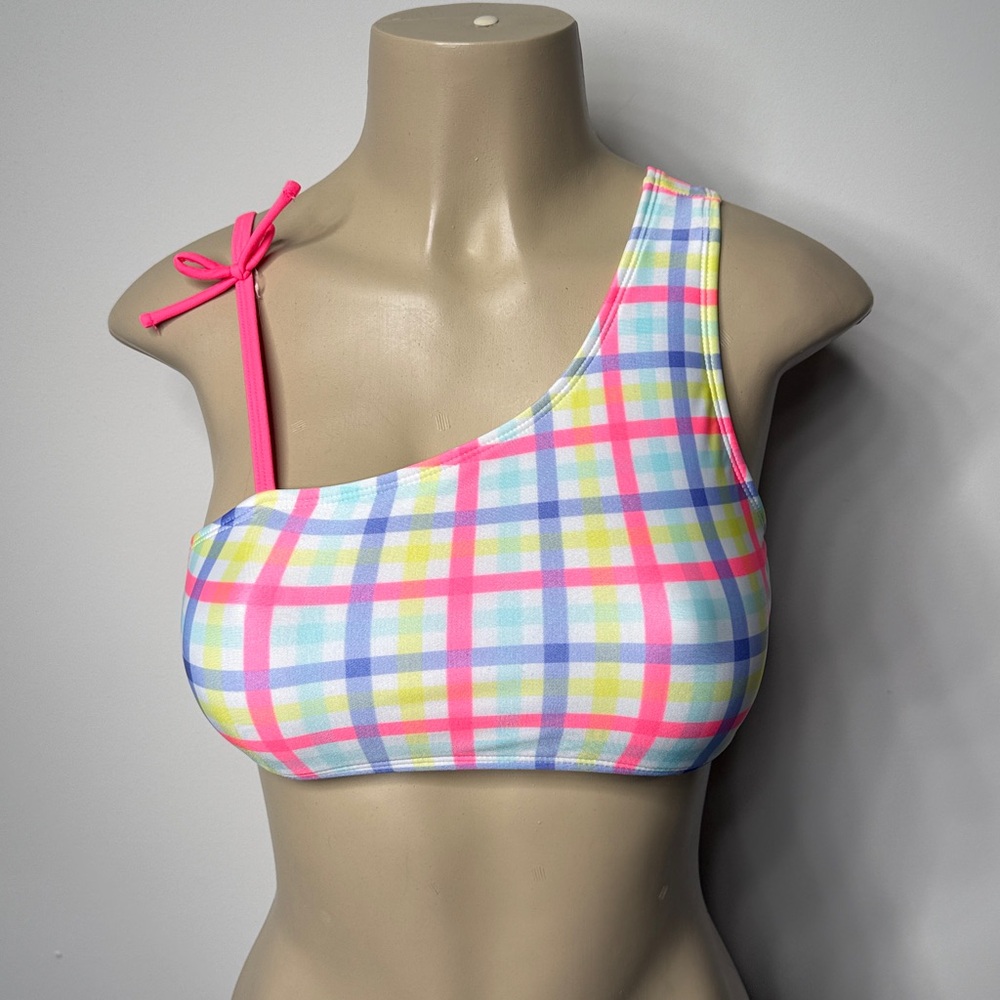 Cat & Jack Multicolor Plaid Bikini Top